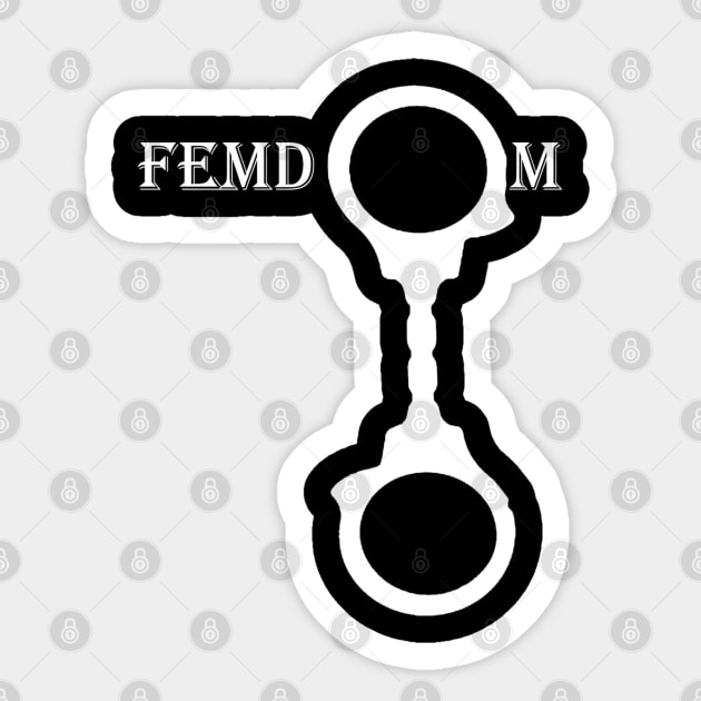 Femdom Handcuffs Femdom Sticker Teepublic